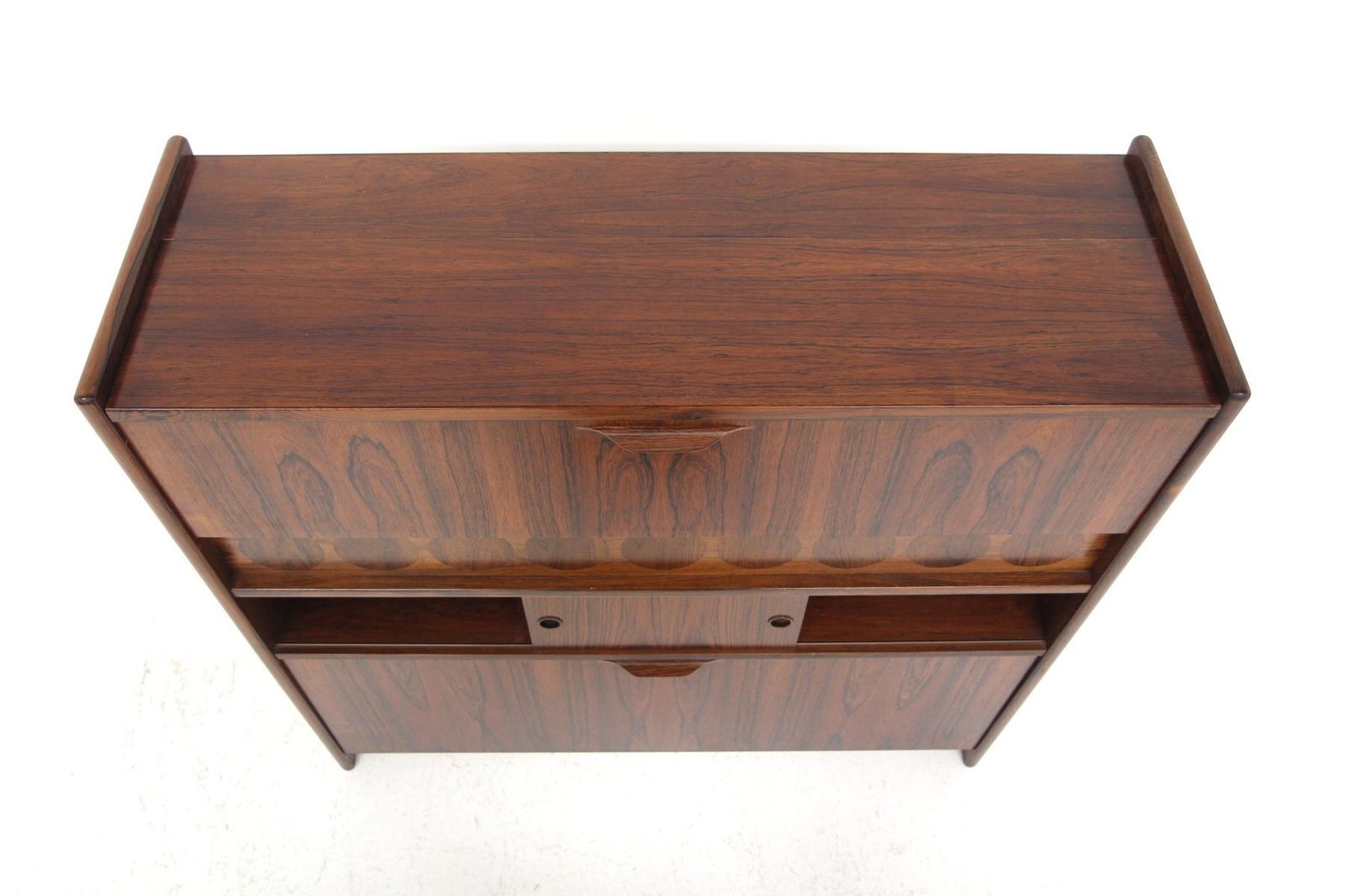 photo buy Bar Cabinet And Stools Sk 661 By Johannes Andersen, 1960, Set Of 3