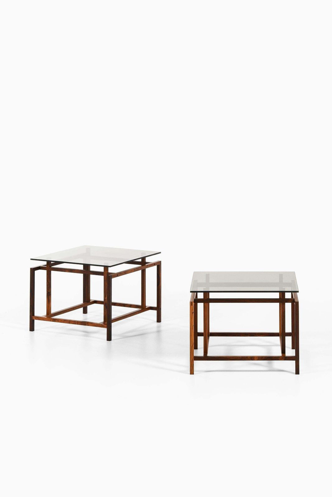 Side Tables In Rosewood And Glass By Henning Nørgaard, 1960's photo furniture