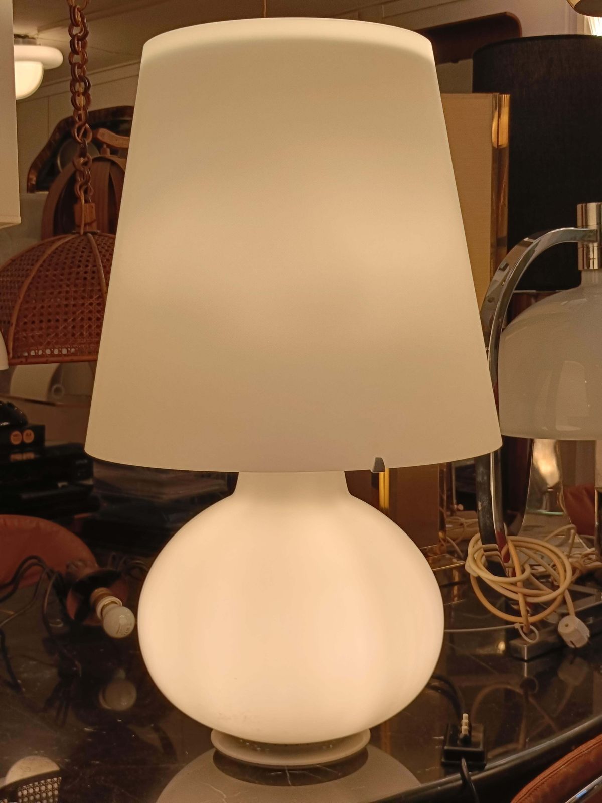 Max Ingrand Per Fontana Arte Lampada Da Tavolo Mod.1853, Italia 1970s photo for sale