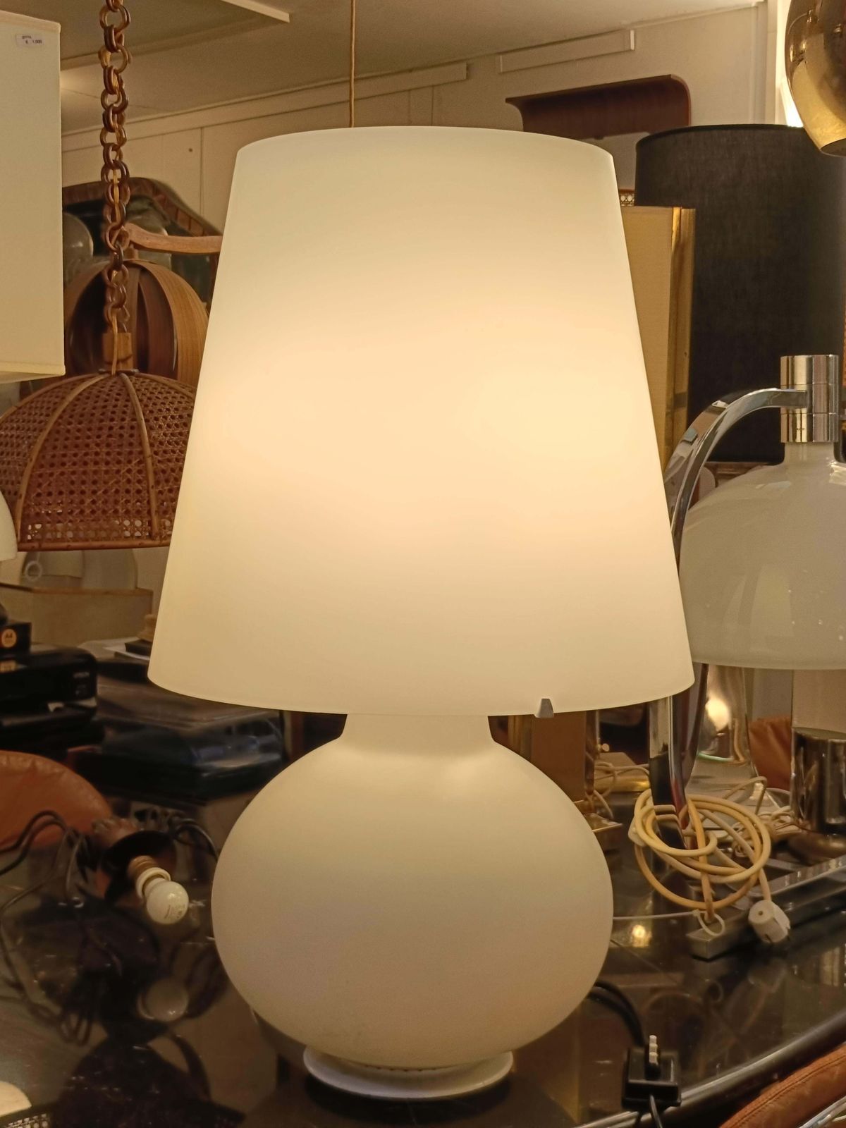 Max Ingrand Per Fontana Arte Lampada Da Tavolo Mod.1853, Italia 1970s photo Lighting
