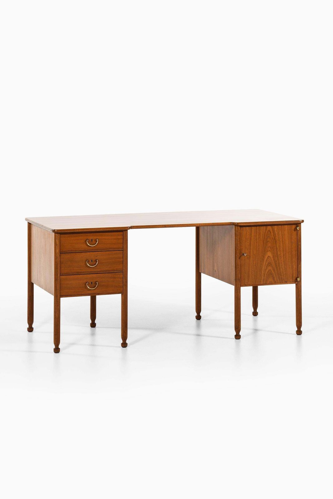 Freestanding Desk In Mahogany And Brass By Josef Frank, 1937 photo furniture