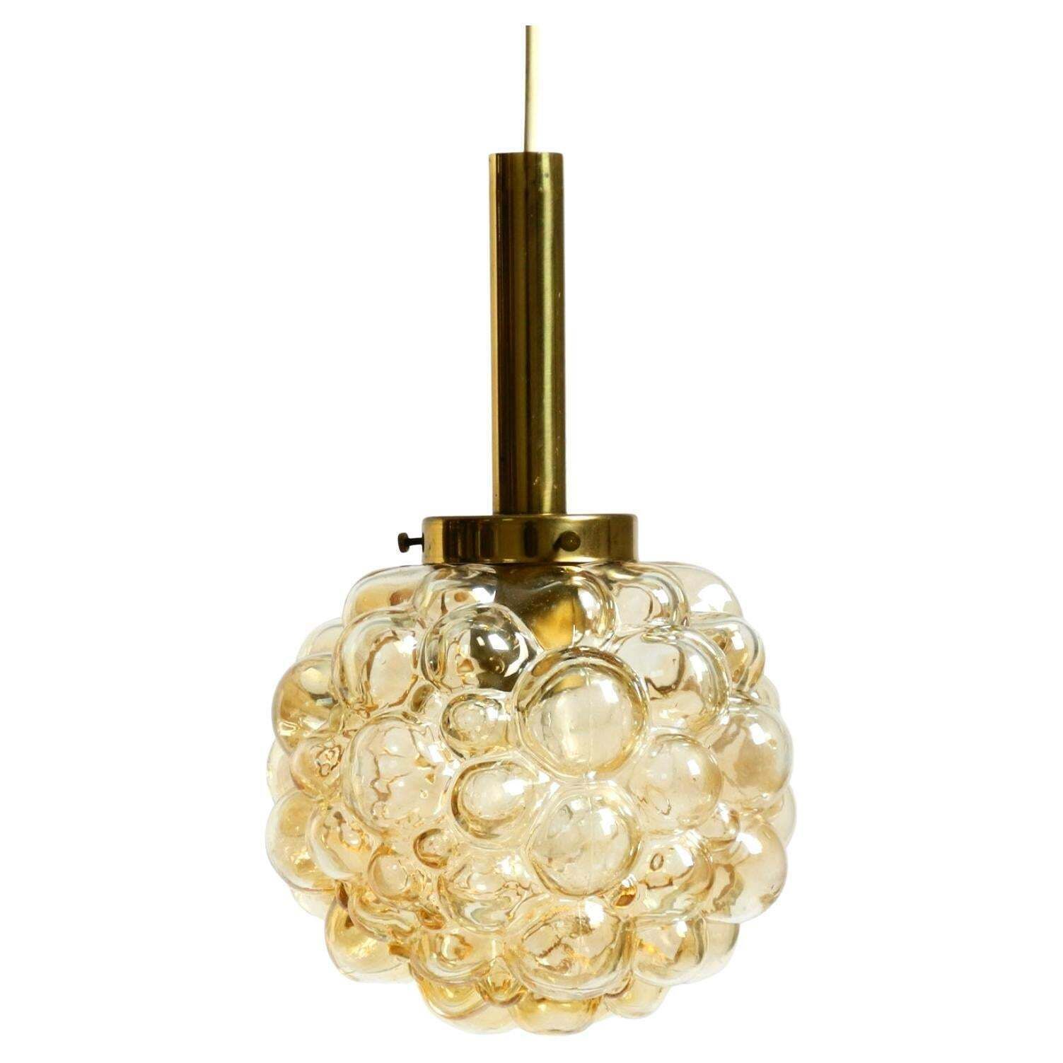 Original Glass Bubble Pendant Lamp From The 1960s  Manufactured By Limburg