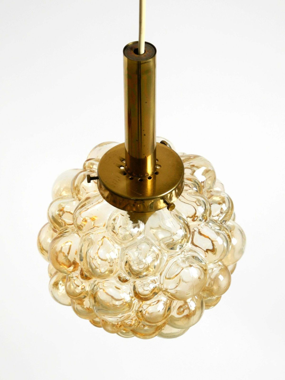 photo for sale Original Glass Bubble Pendant Lamp From The 1960s  Manufactured By Limburg
