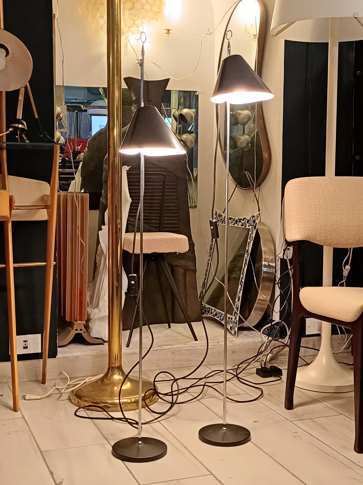 Luigi Caccia Dominioni For Azucena Floor Lamp "Monachella," Italy 1990s photo 2209.0