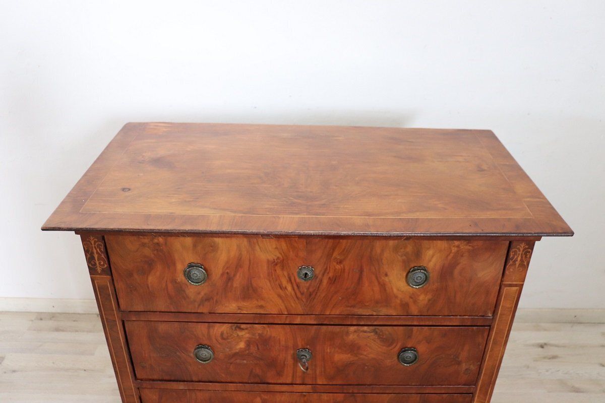 Antique Chest Of Drawers In Walnut, Late 19th Century photo vinterior
