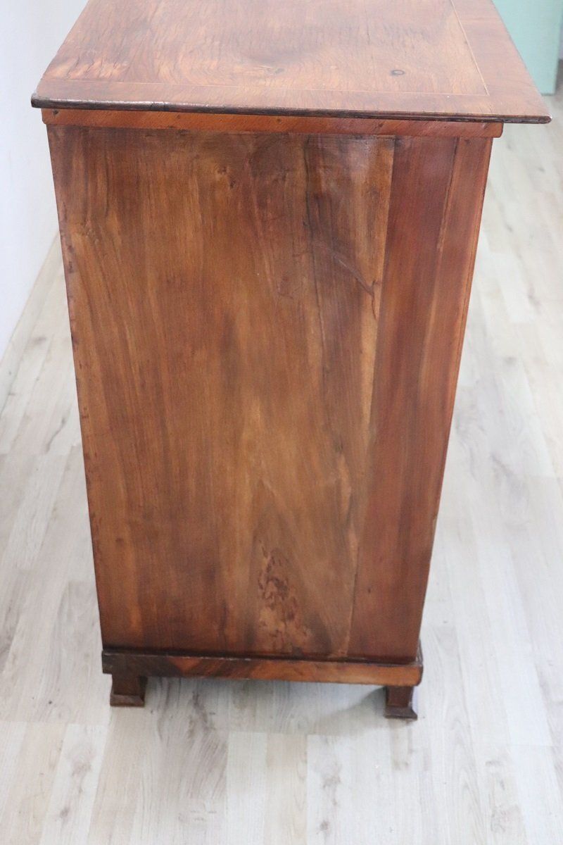 Antique Chest Of Drawers In Walnut, Late 19th Century photo vintage
