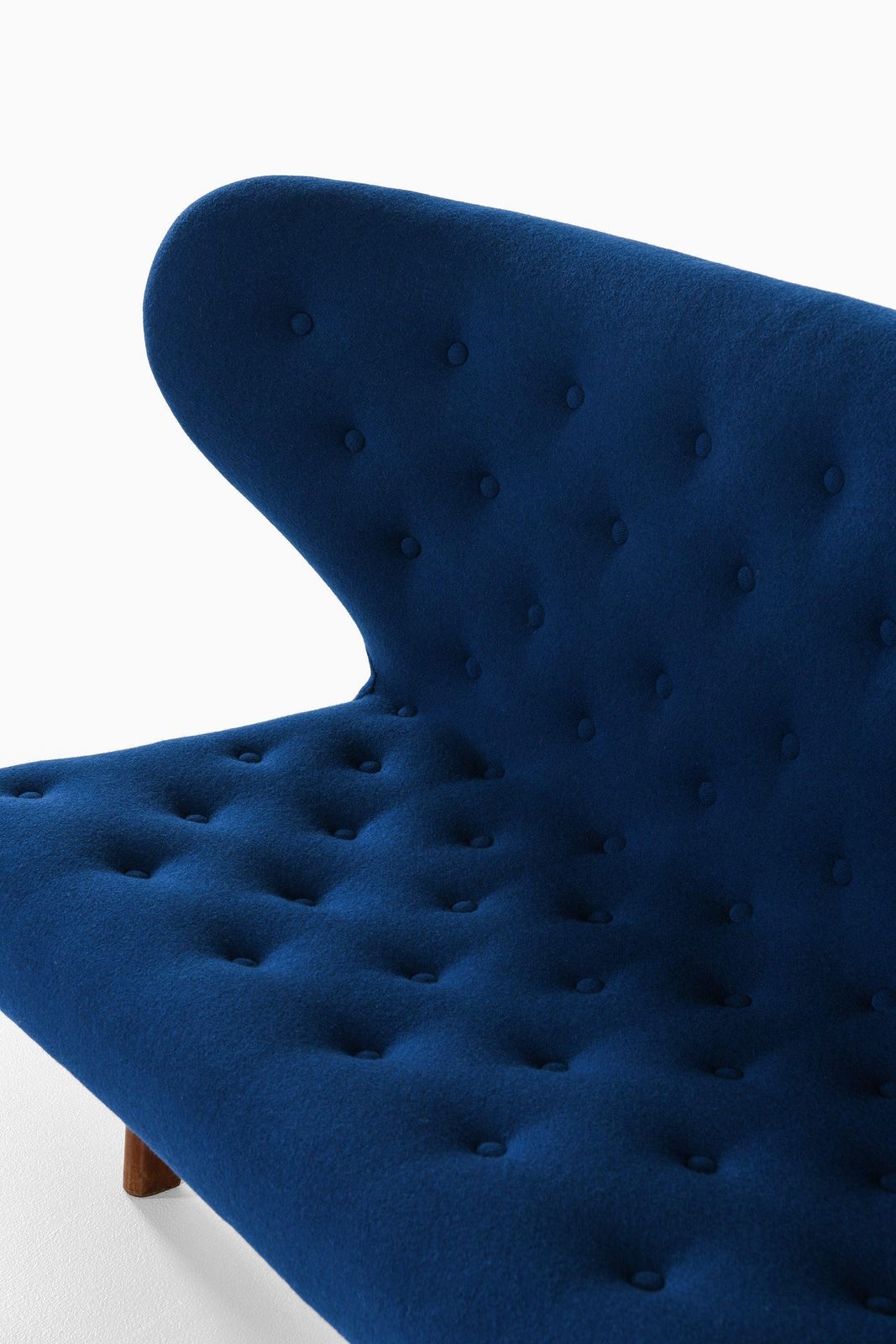 Sofa In Teak And Reupholstered In Kvadrat Fabric, 1940's photo vintage