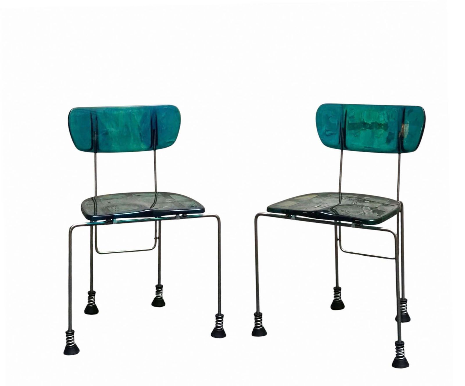 Gaetano Pesce Per Bernini Coppia Di Sedie "Broadway 543", Italia 1993 photo Furniture