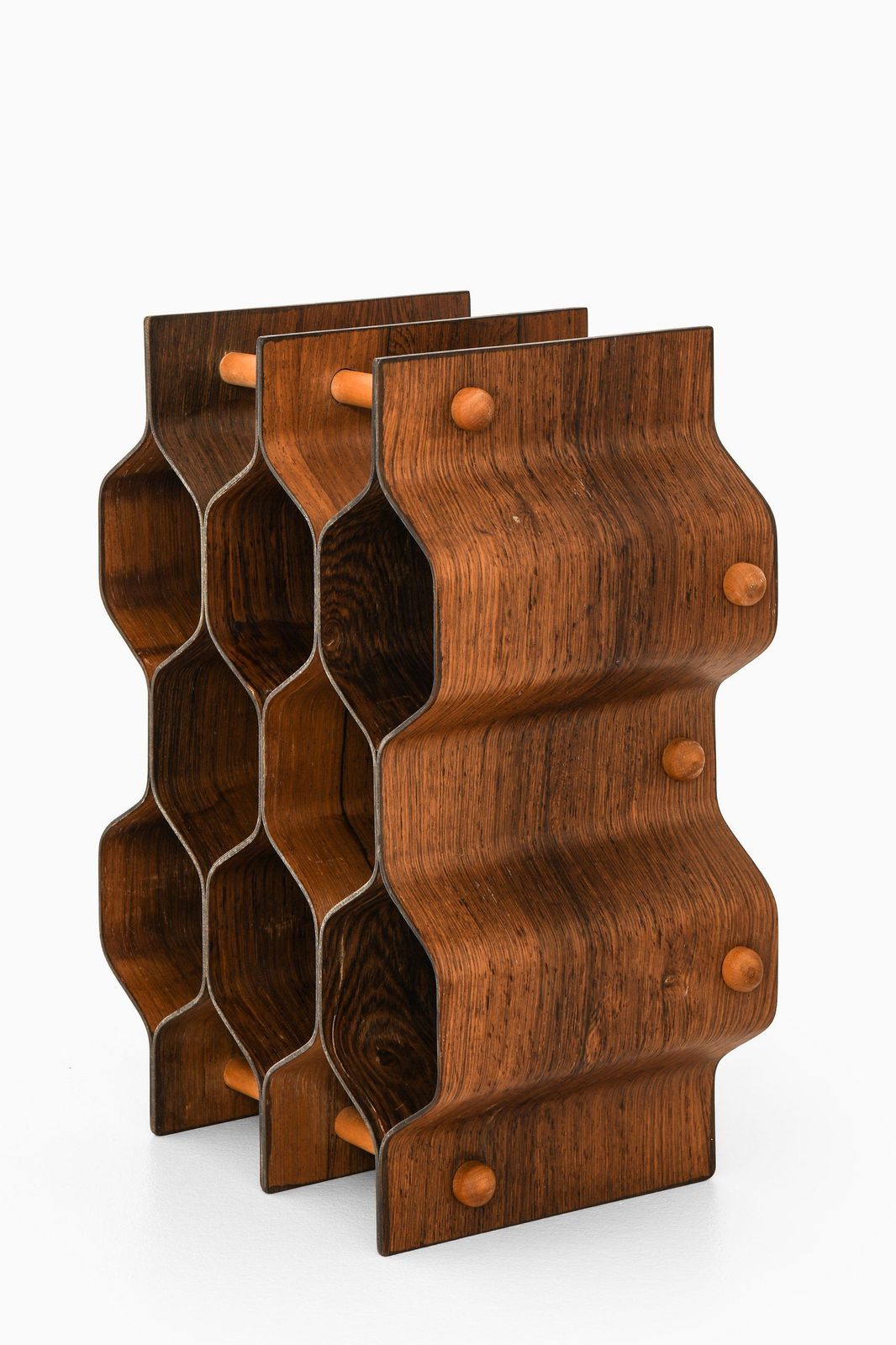 Wine Rack / Bottle Stand In Rosewood By Torsten Johansson, 1950's photo Furniture