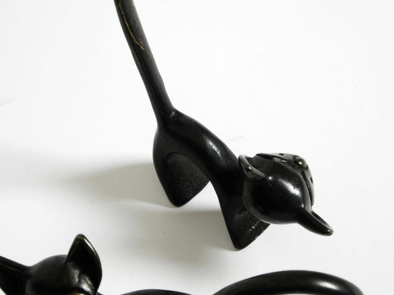 photo furniture Two Mid Century Brass Cats As Ring Holders By Walter Bosse For Herta Baller