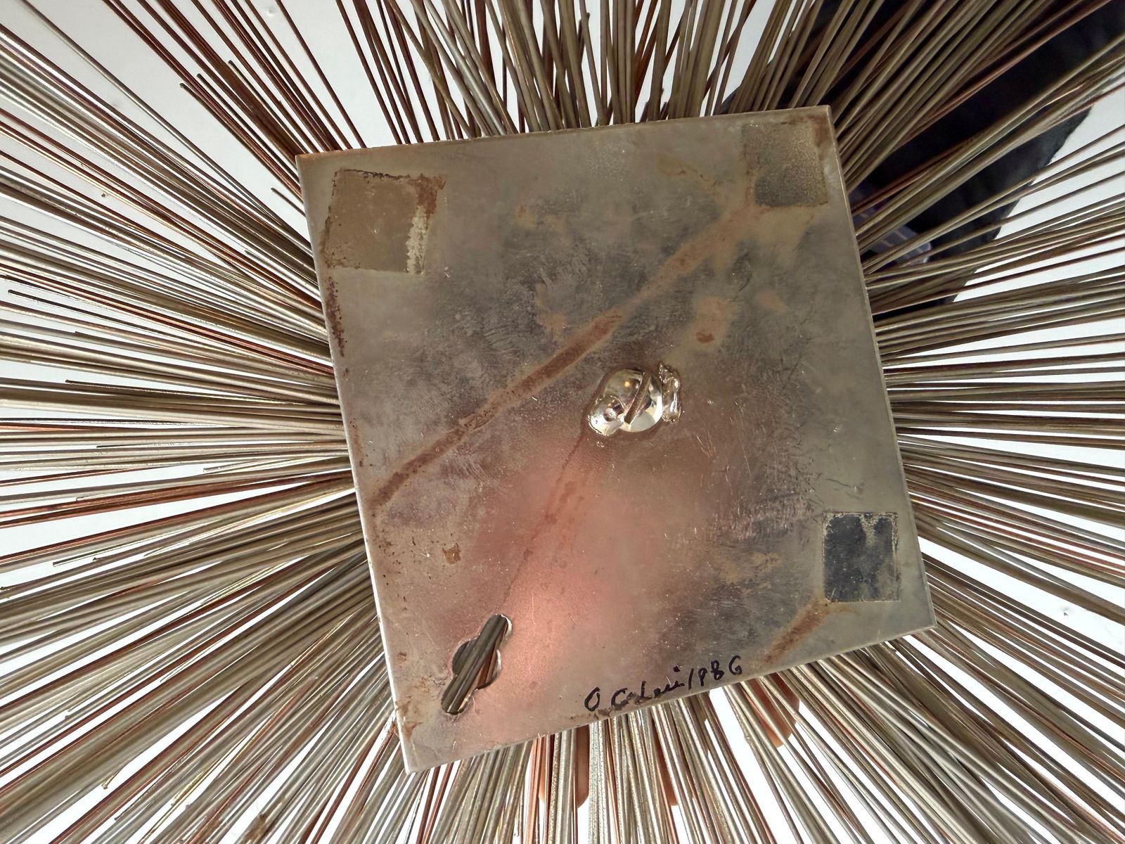 3800.0 Large Metal Brass Abstract Wall Sculpture By Curtis Jere. USA, 1980s photo