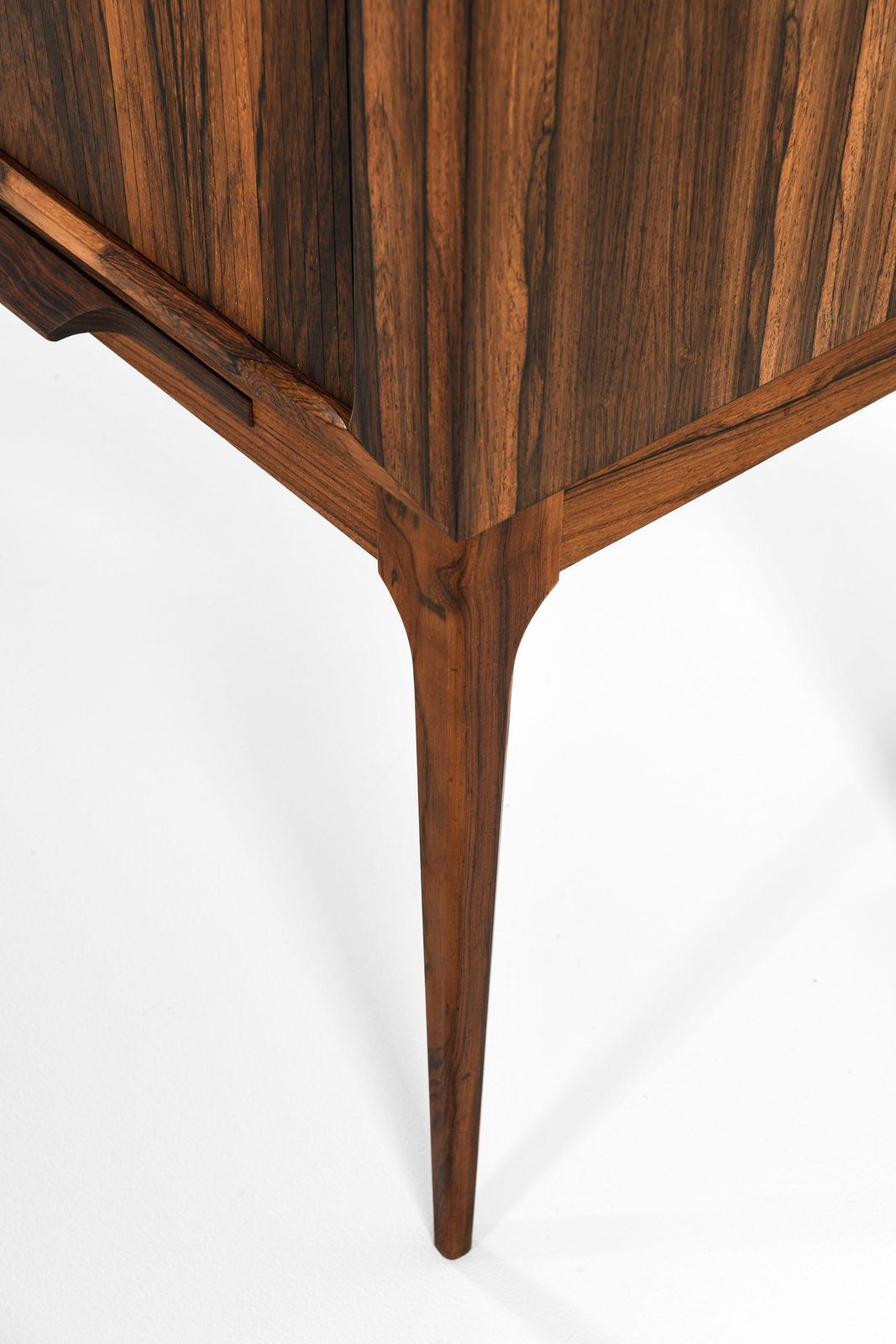 photo furniture Bar Cabinet With Tambour Doors In Rosewood And Glass By Kurt østervig, 1960's
