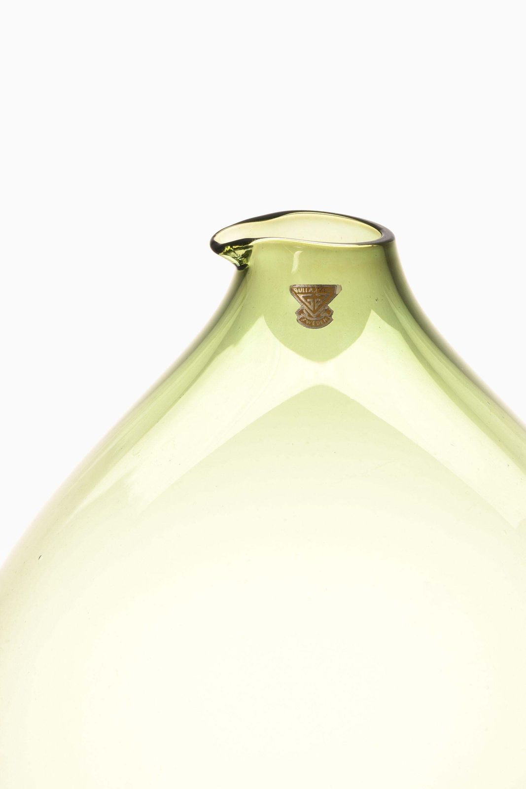 Large Glass Vase By Kjell Blomberg, 1963 photo for sale