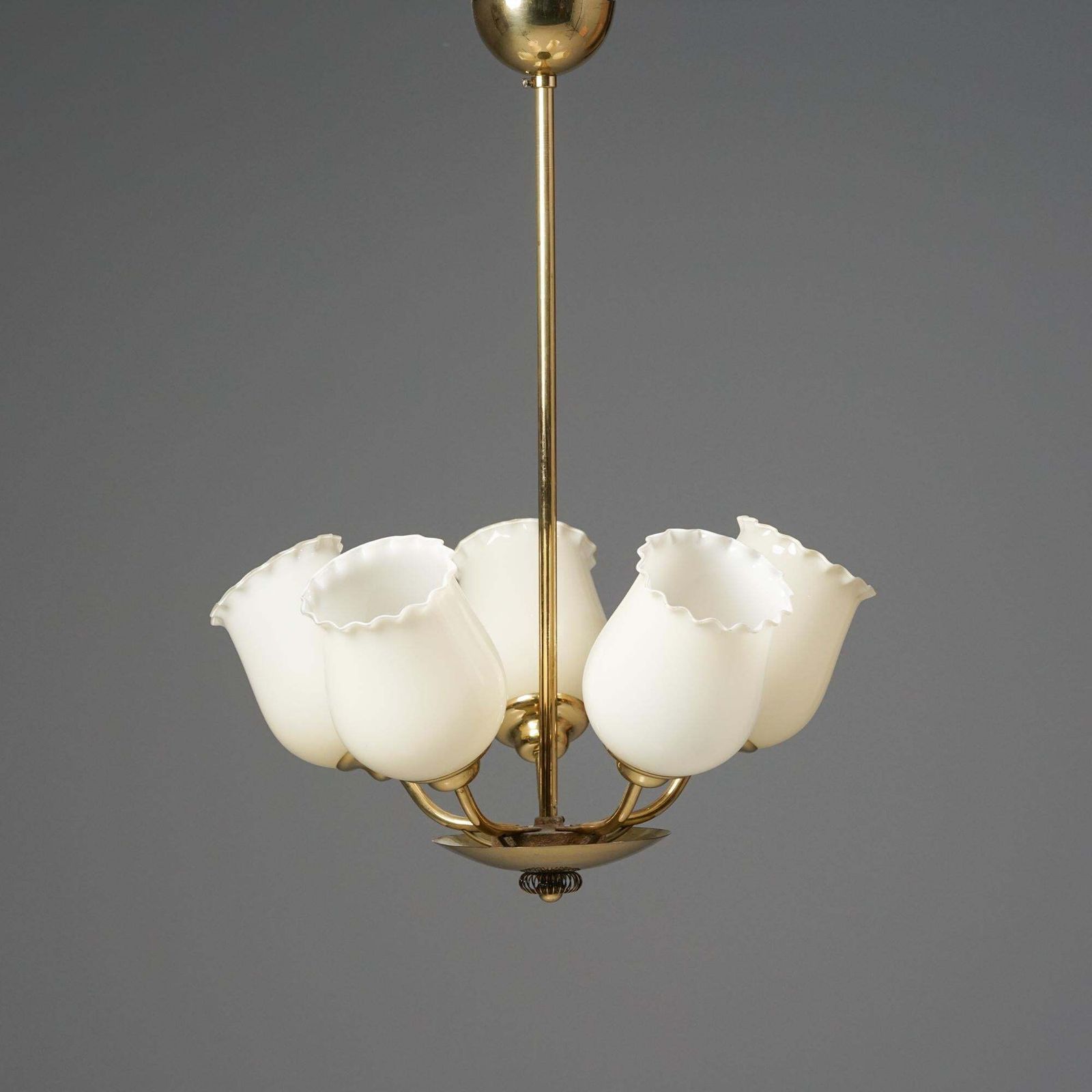 Scandinavian Modern Chandelier In Style Of Paavo Tynell, Finland, 1950s photo furniture
