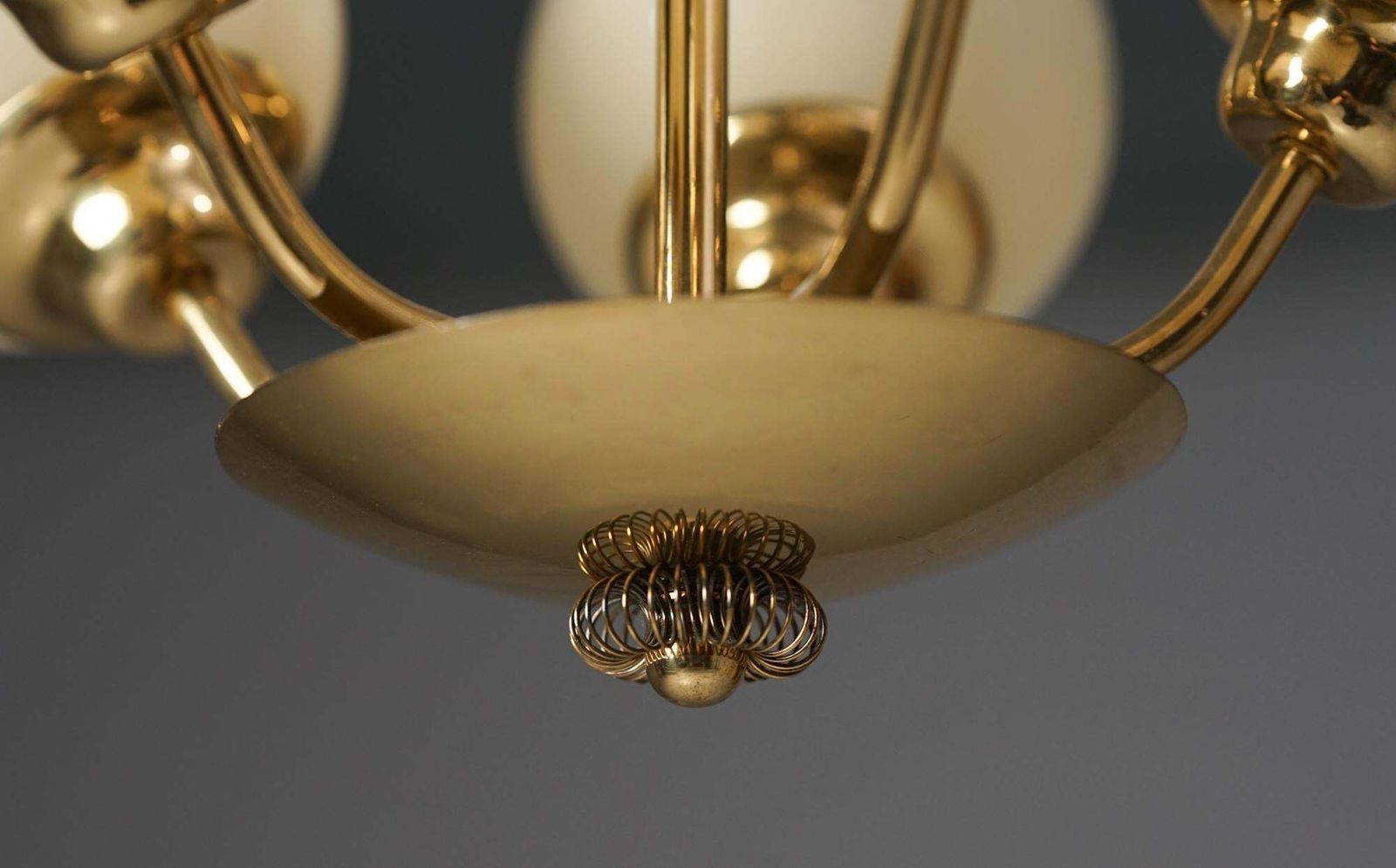 Scandinavian Modern Chandelier In Style Of Paavo Tynell, Finland, 1950s photo vinterior