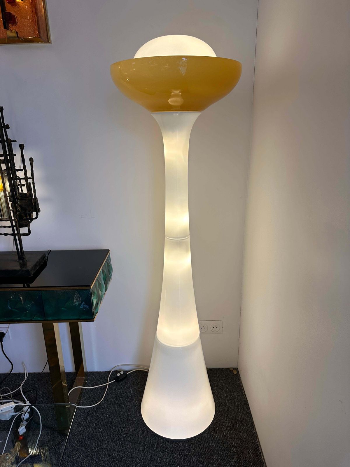 Floor Lamp Murano Glass By Carlo Nason For Selenova,  Italy, 1970s photo furniture