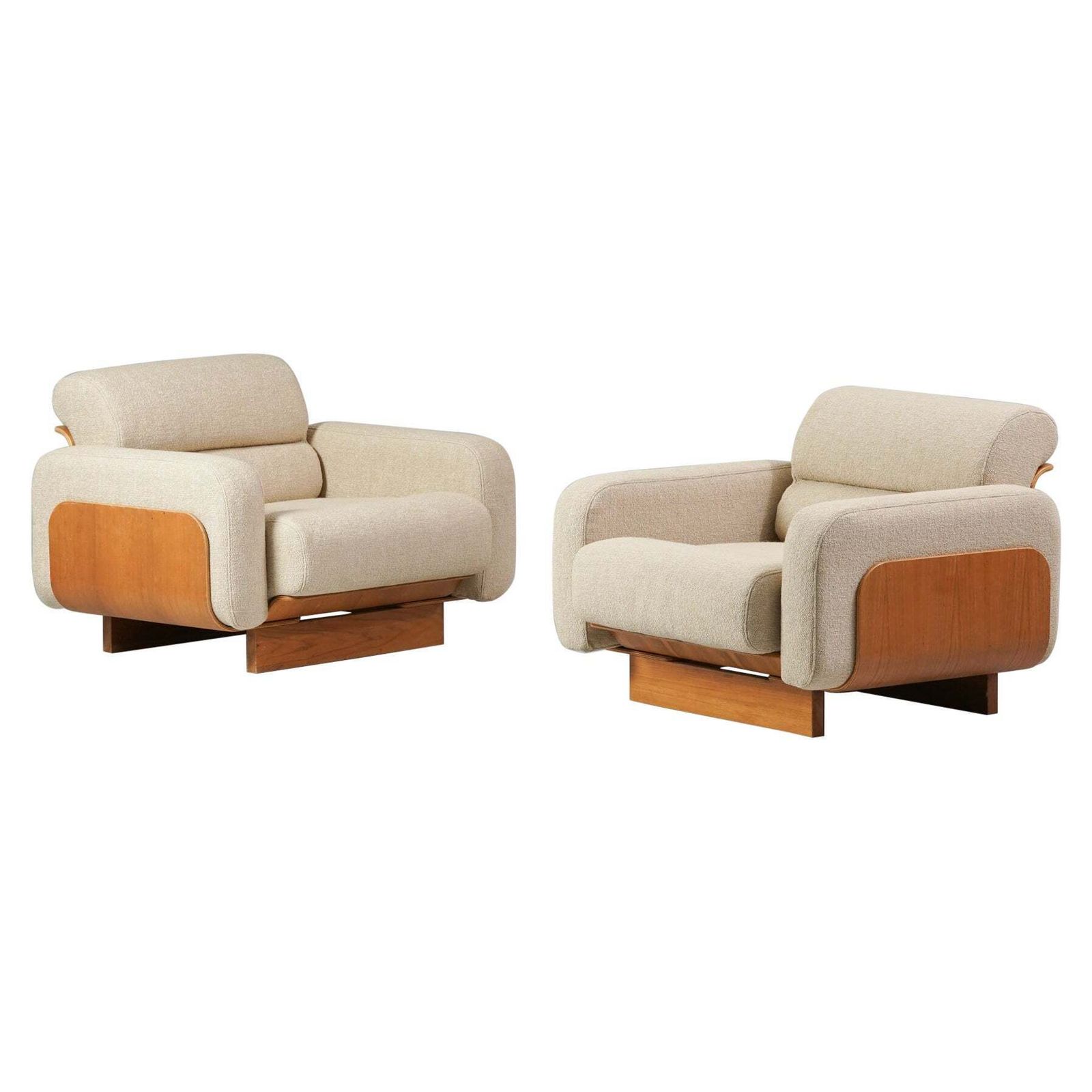 Rare Model "Bel Lami" Armchairs, Totti Laakso, Asko, 1970s