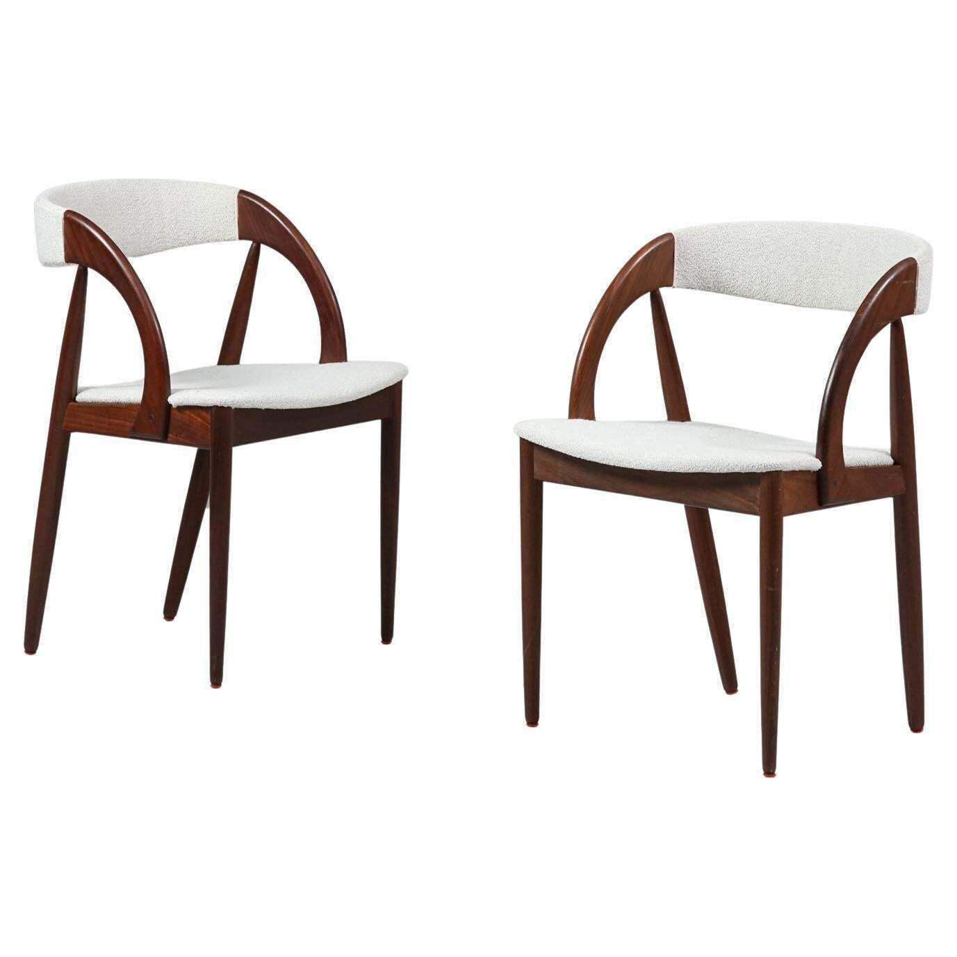 Set Of Two Mid Century Modern Chairs, Denmark, 1960s