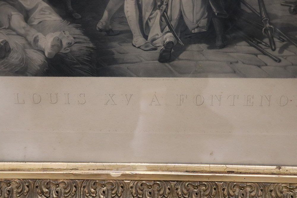 photo vinterior Jean Pierre Marie Jazet, Large Engravings, 19th Century, Framed, Set Of 2