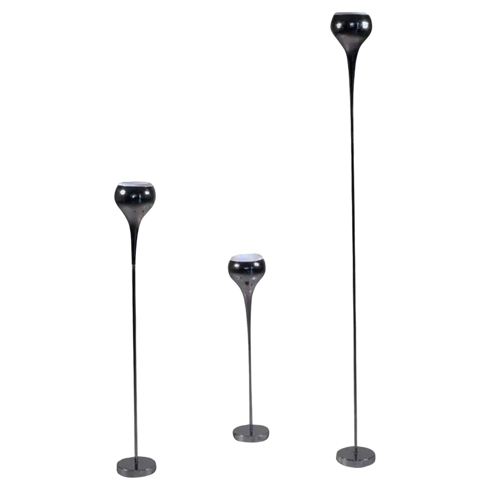 Angelo Brotto For Esperia Set Of 3 Floor Lamps, Italy 1970s