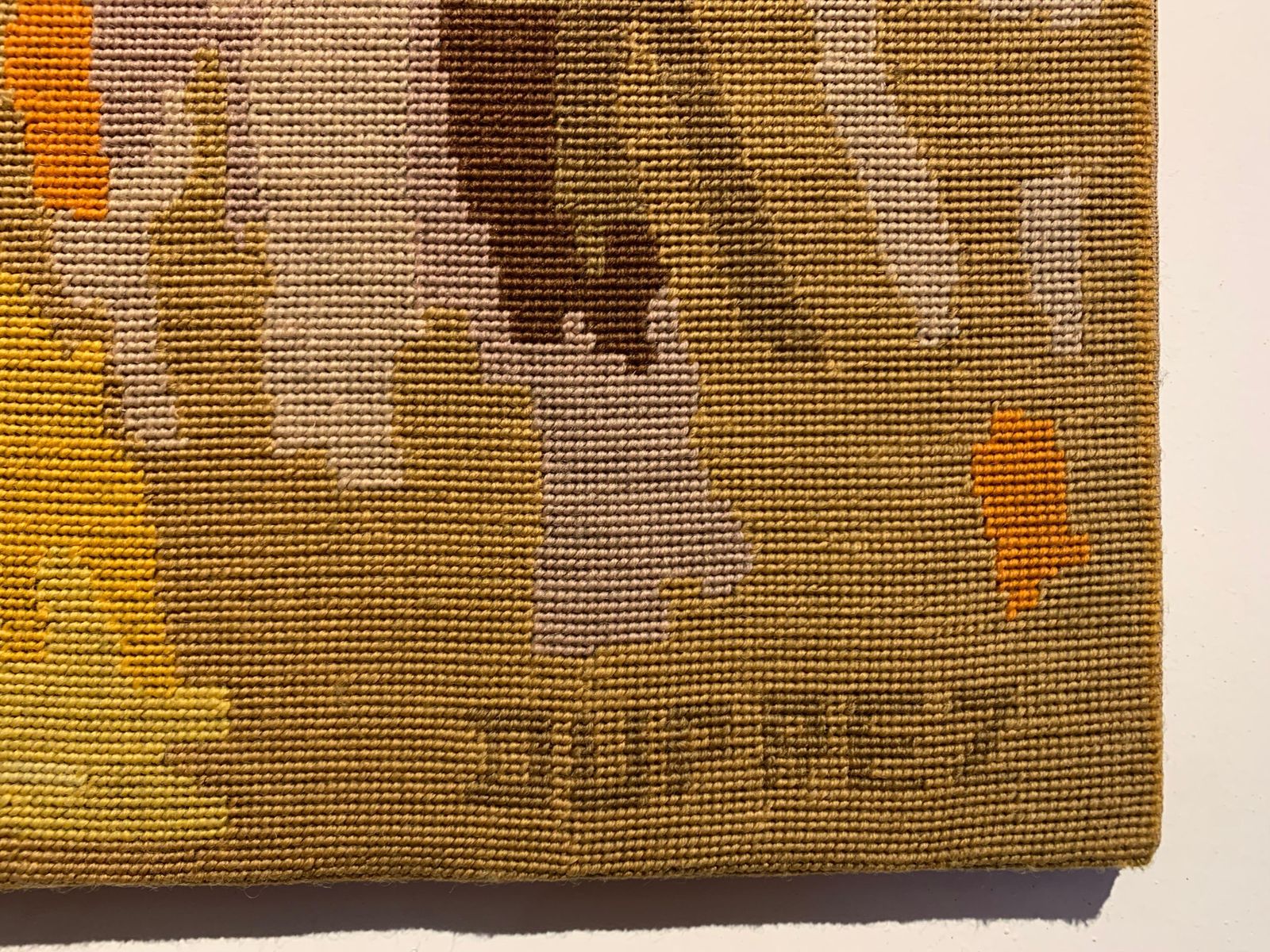 Mid Century Modern Wool Tapestry, Signed Duprez, French, 73x102 Cm photo 1648.0
