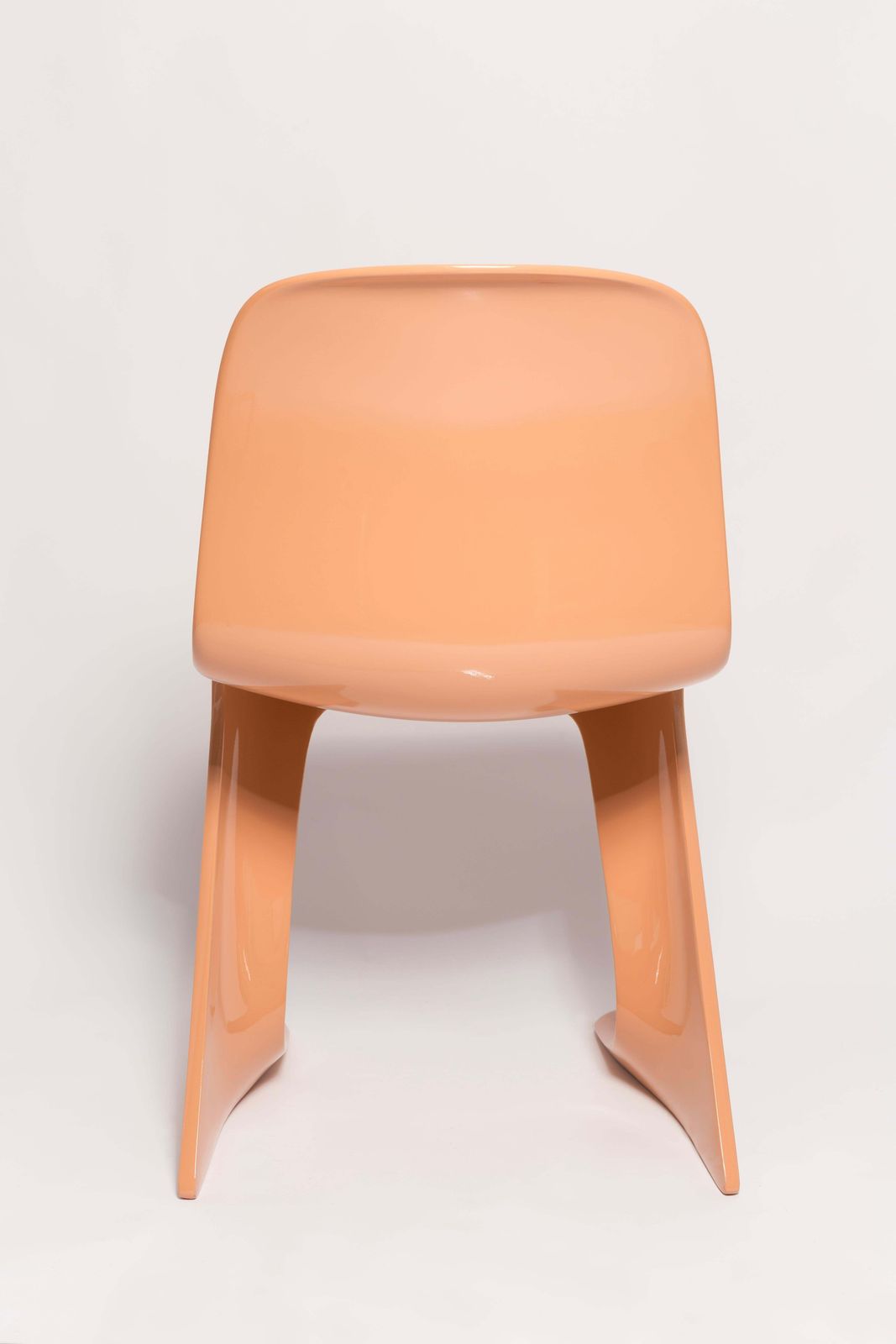 Six Mid Century Orange Apricot Kangaroo Chairs, Ernst Moeckl, Germany, 1968 photo buy