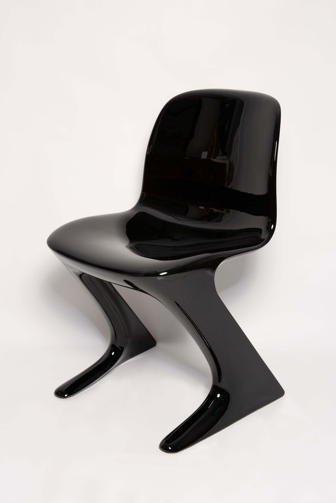 Eight Mid Century Black Kangaroo Chairs Designed By Ernst Moeckl, Germany, 1960s photo 9602.0