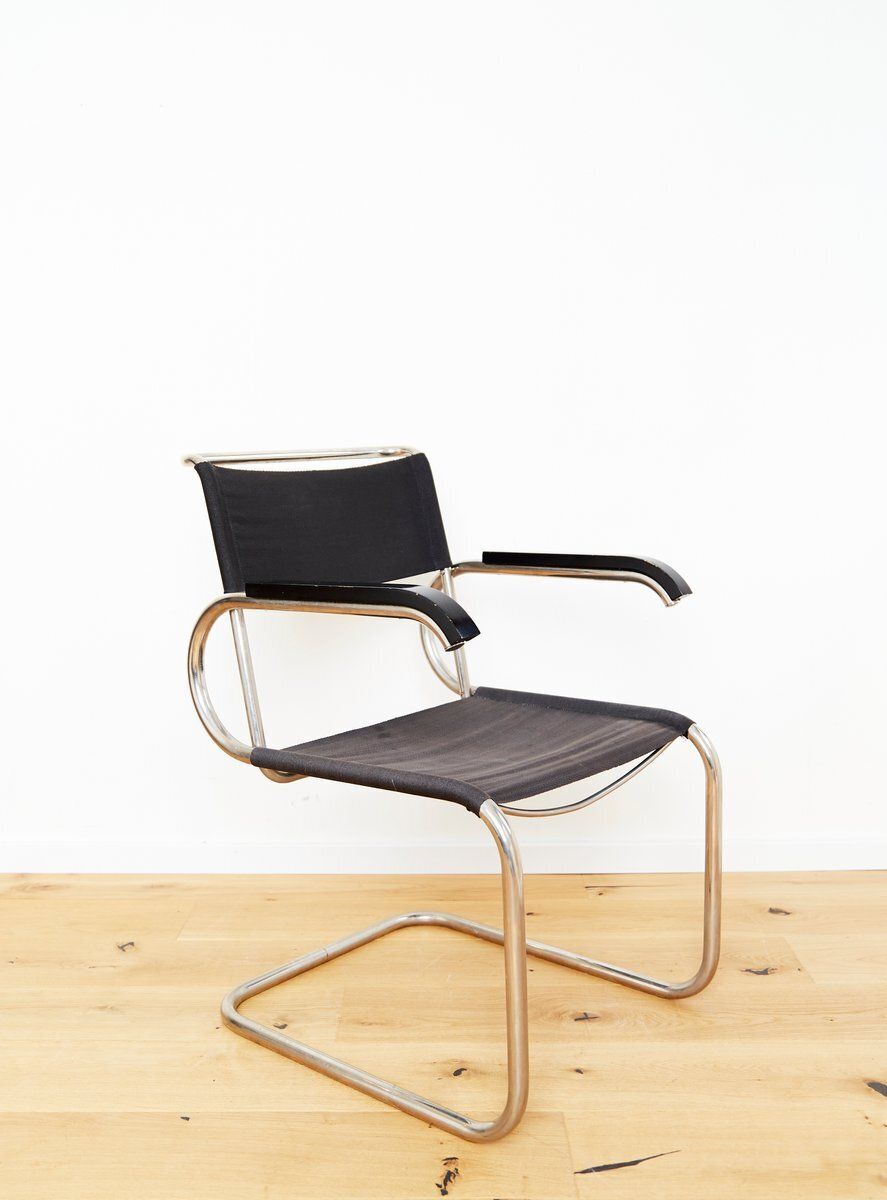 Furniture Bauhaus Armchair D40 By Marcel Breuer For Tecta, 1980s photo