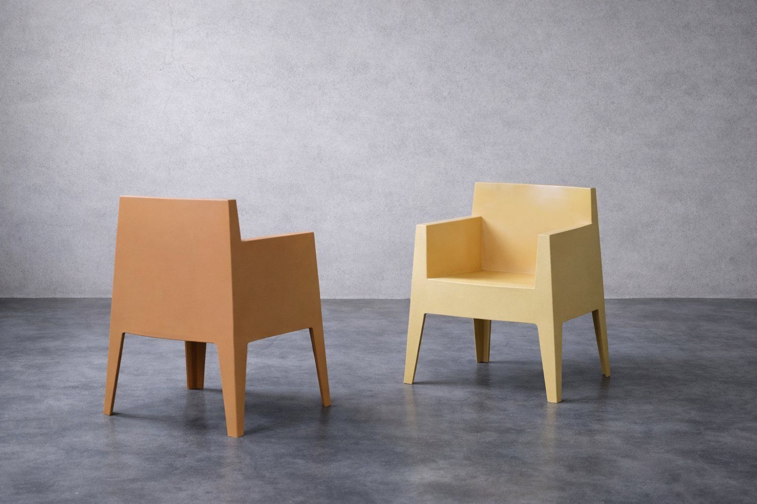 Mid Century Modern Italian Atlantide Toy Plastic Chairs By Philippe Starck For Driade, 1990s, Set Of 4 photo Furniture