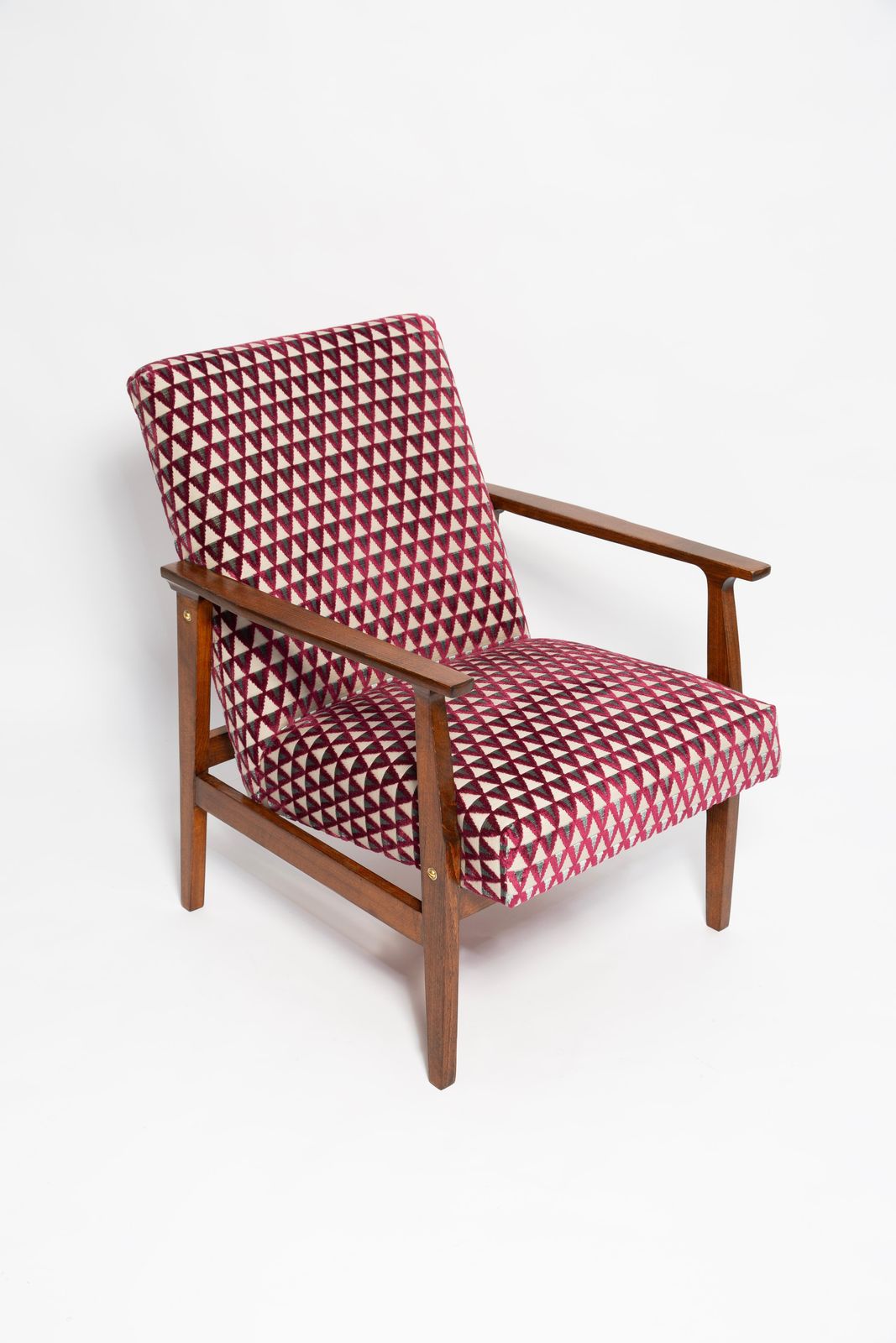 Mid Century Vintage Bw 14 Fauteuil, Paars Amuleto Dedar Fluweel, Jaren 1960 photo Meubels