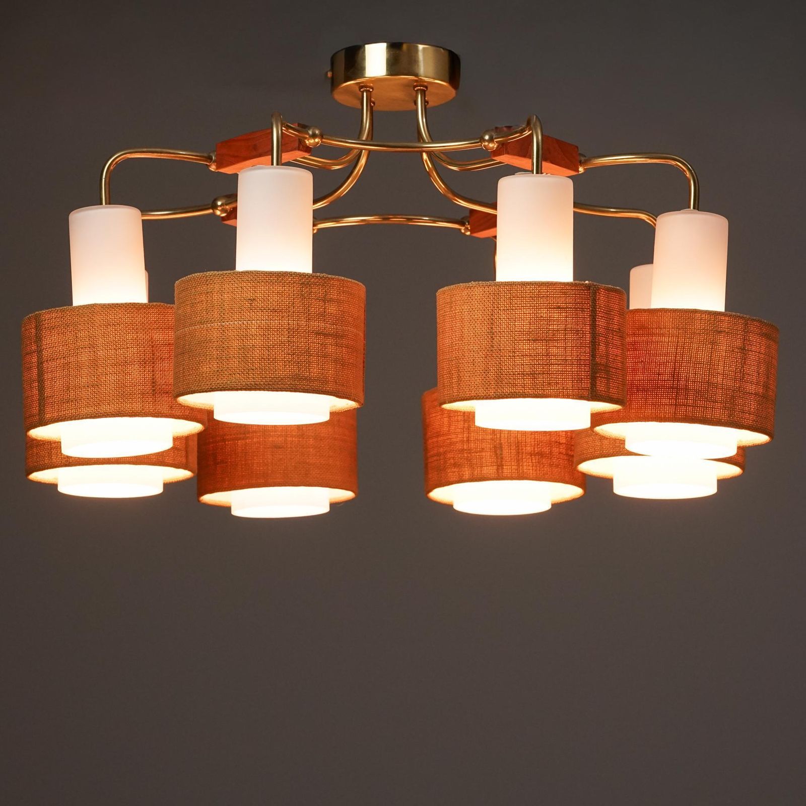 Model K1 169/8 Chandeliers / Flush Mounts, Paavo Tynell, Idman Oy, 1950/1960s photo furniture
