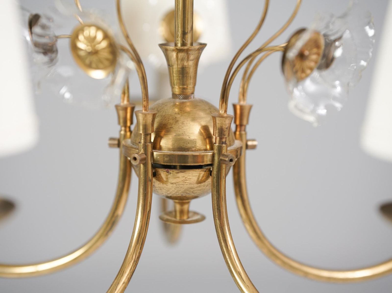Rare Chandelier, Lisa Johansson Pape, 1940s photo 3903.0