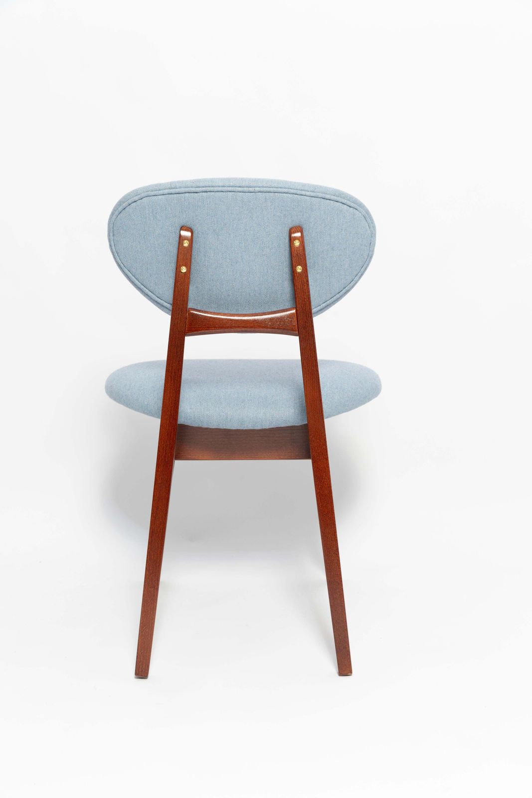 Six Mid Century Blue Mushroom Chairs, Type 200/128, By Kedziorek, Europe, 1960s photo buy