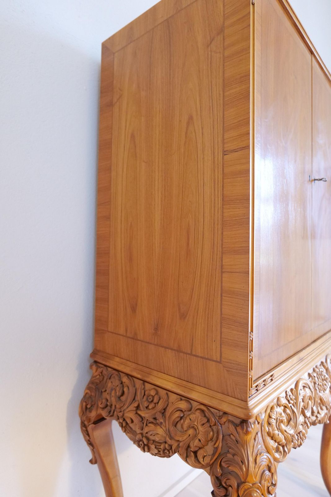photo buy Midcentury Modern Handcrafted Cabinet Elm, Sweden, 1940s