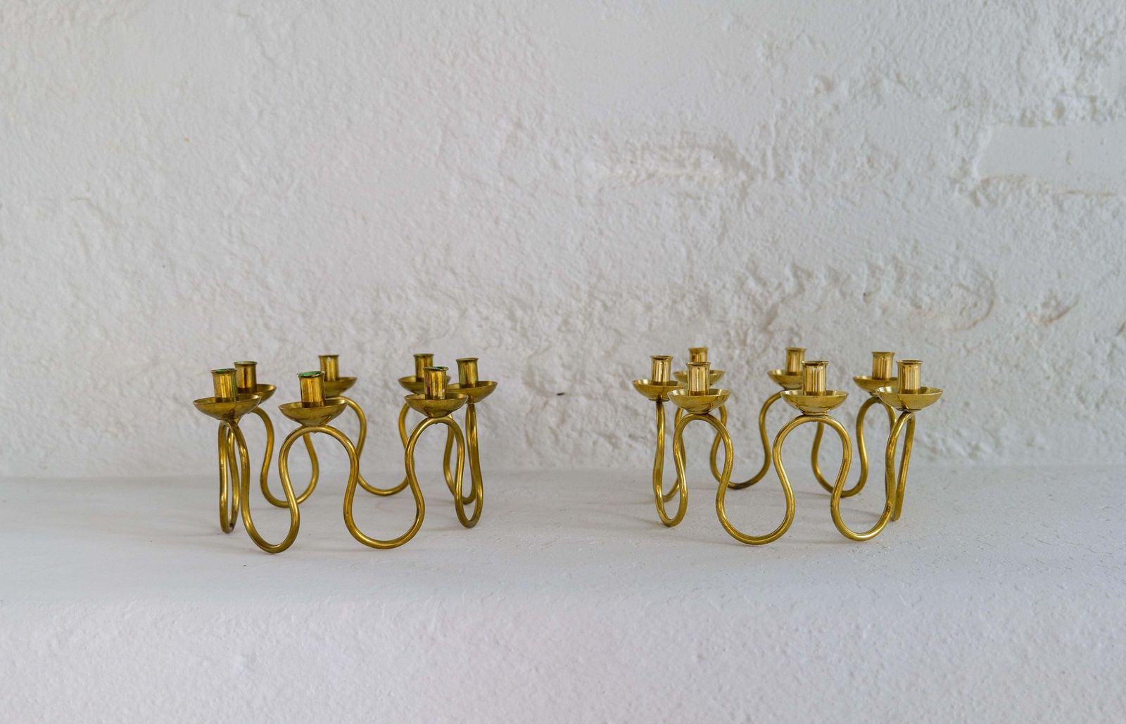 Home Decor Art Deco Candlesticks In Brass By Lars Holmström In Arvika, Sweden photo