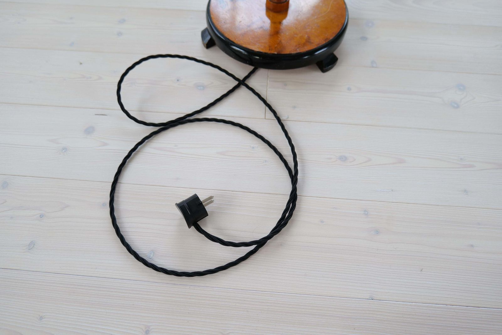 photo buy Art Deco Organic Floor Lamp In Stained Birch Sweden, 1930s
