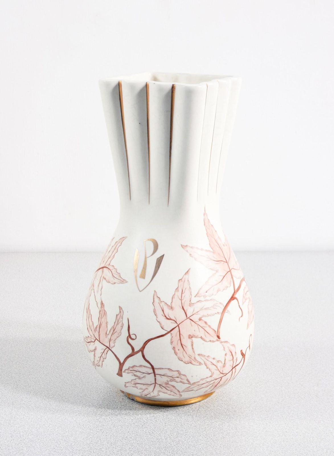 Vaso In Ceramica Dipinta A Mano, Giovanni Gariboldi Per Richard Ginori. 1930s photo furniture