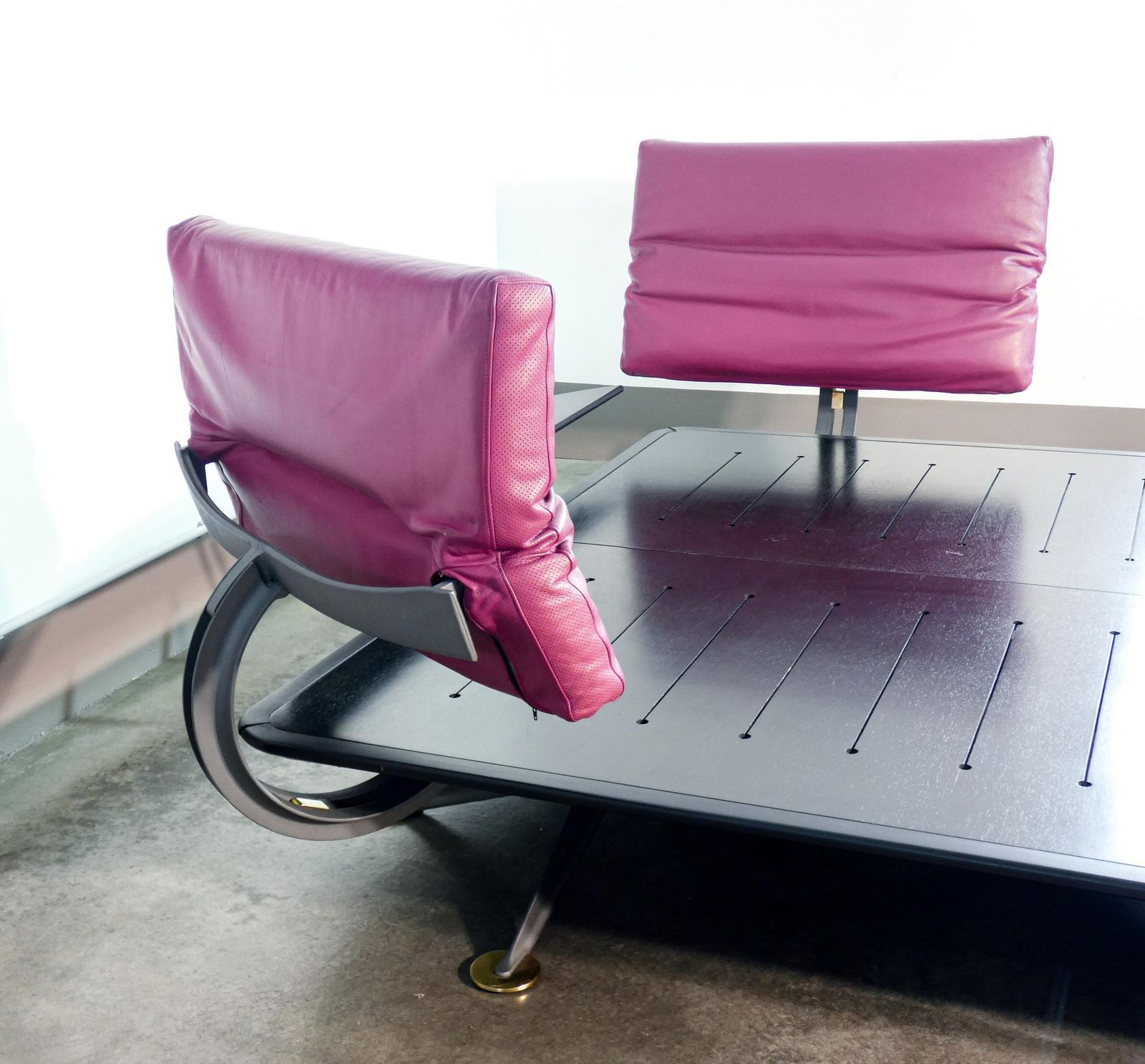 photo furniture "Adia" Double Bed Designed By Paolo Piva For B&B Italia. Italy, 1980s