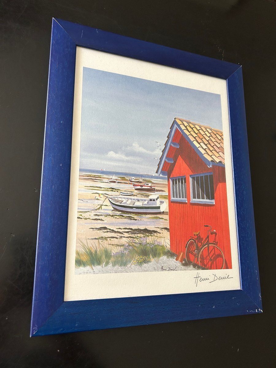 Henri Deuil, Coastal Scenes, 2000s, Lithographs, Set Of 2 photo for sale