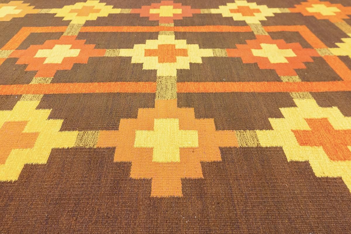 Scandinavian Rug Rollakan Signed Ik photo furniture