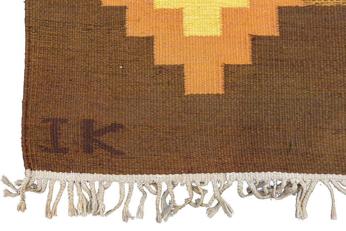 Scandinavian Rug Rollakan Signed Ik photo 2828.0