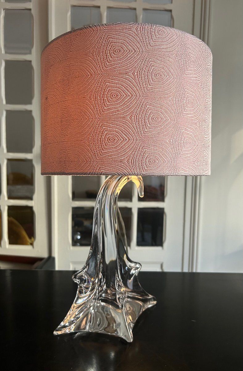 Vintage Crystal Table Lamp, 1950s
