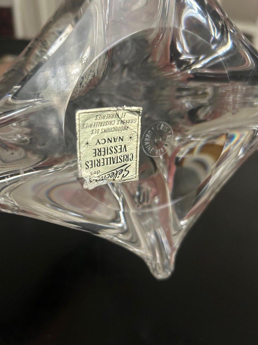 photo furniture Vintage Crystal Table Lamp, 1950s