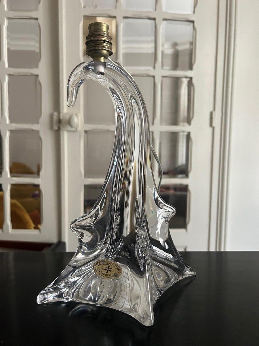 535.0 Vintage Crystal Table Lamp, 1950s photo