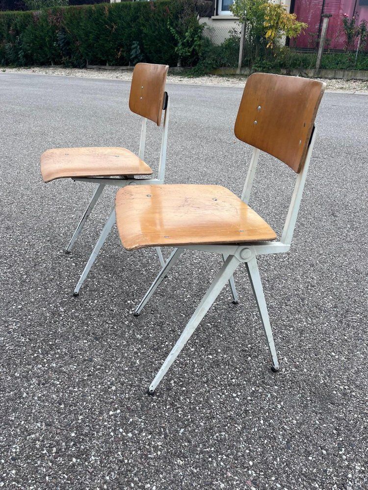 Set Of Industrial Chairs In The Style Of Friso Kramer, 1960s photo furniture