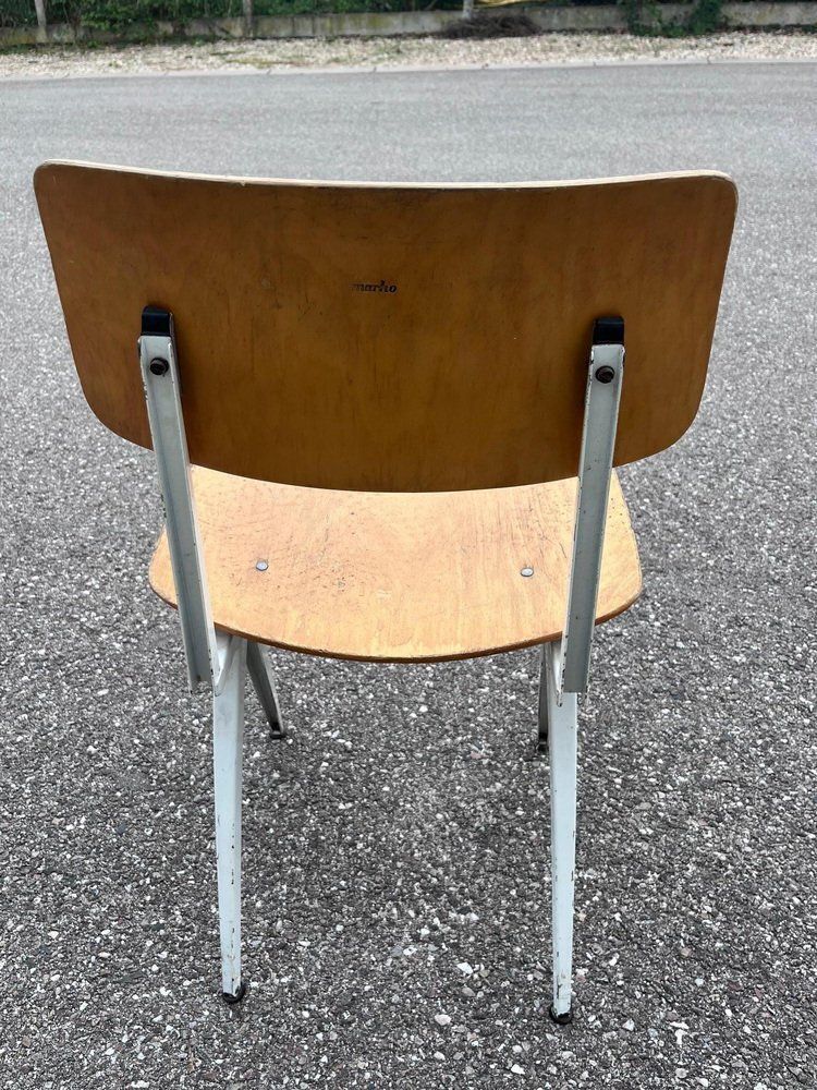 Set Of Industrial Chairs In The Style Of Friso Kramer, 1960s photo vintage