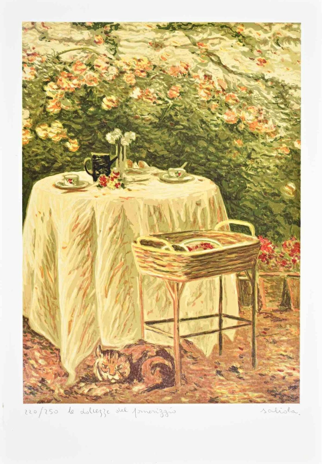 Antonio Saliolale Dolcezze Del Pomeriggio   Lithograph By Antonio Saliola   1990s1990s