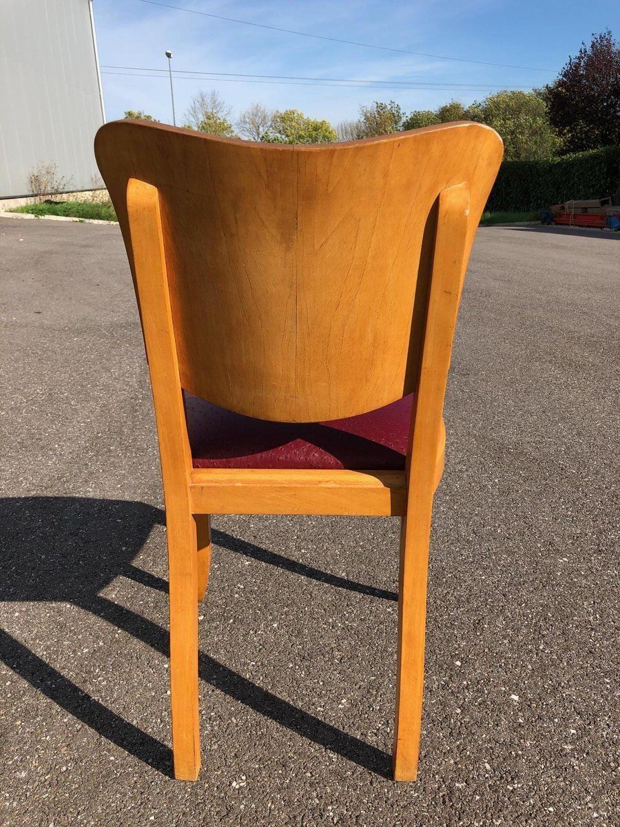 Furniture Art Deco Chairs And Table, 1930s, Set Of 7 photo