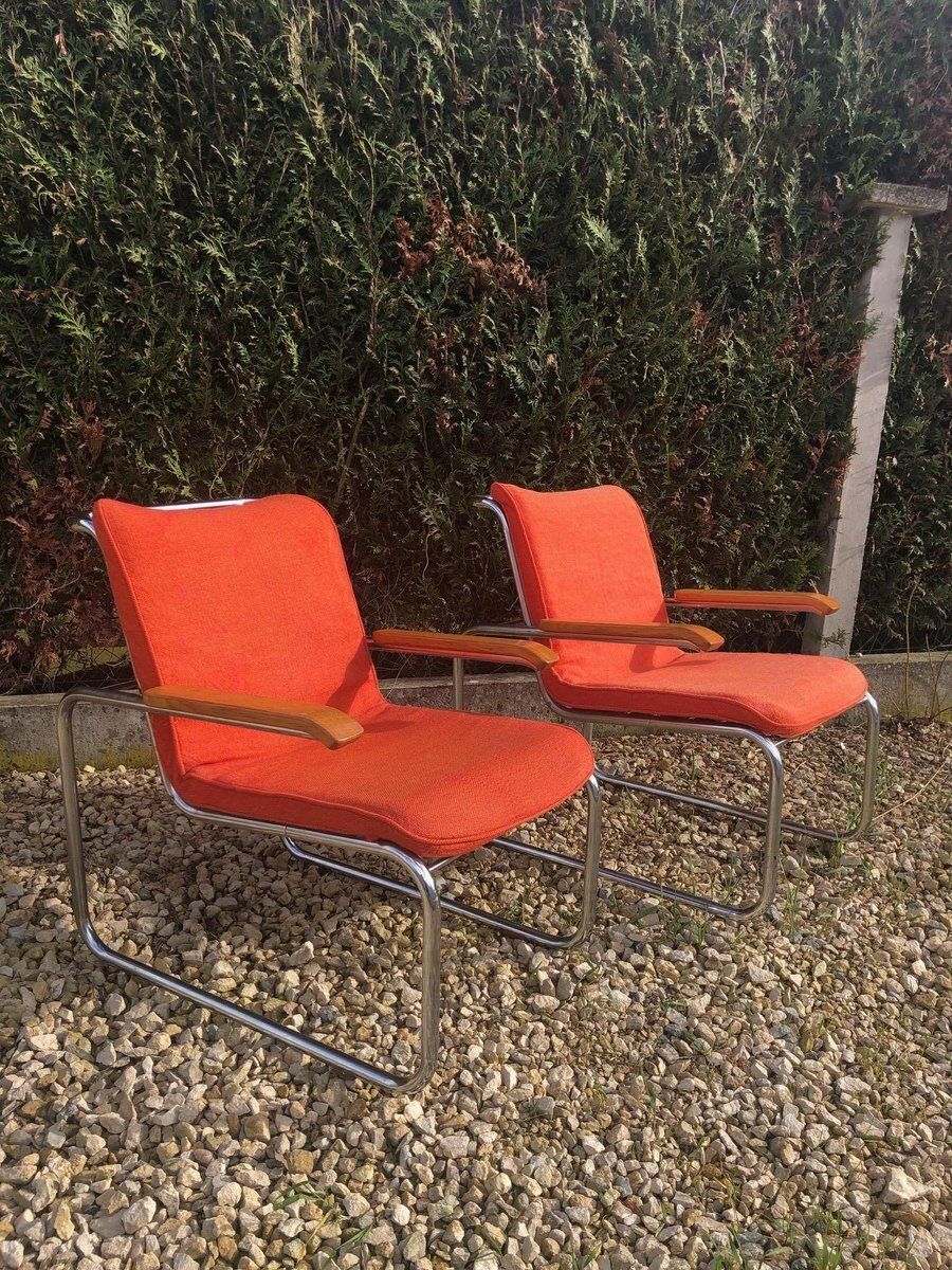 Set Of Mb Lounge Armchairs By Marcel Breuer For Knoll Inc. / Knoll International, 1970s photo furniture