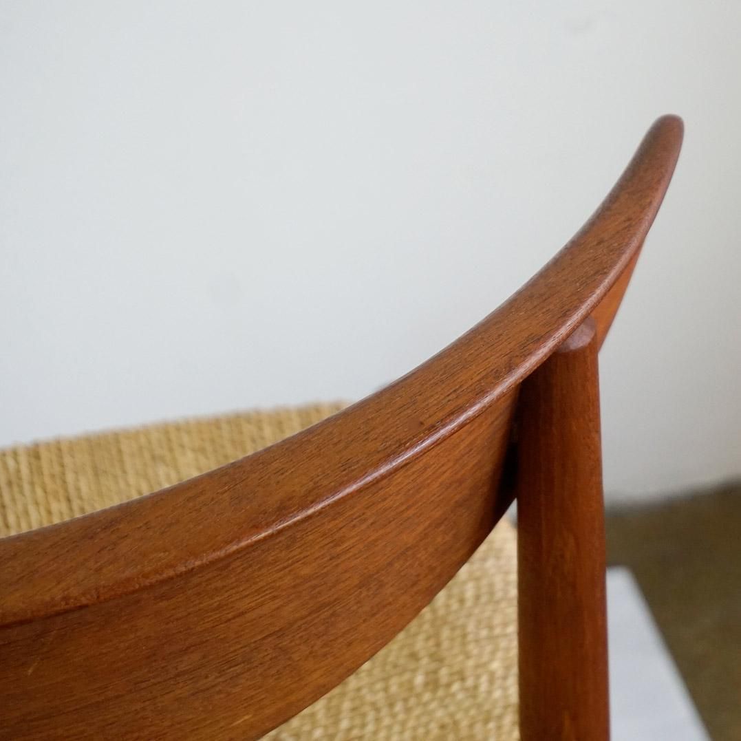 Scandinavian Teak And Cane Dining Chair By Peter Hvidt For Soborg, Denmark photo buy